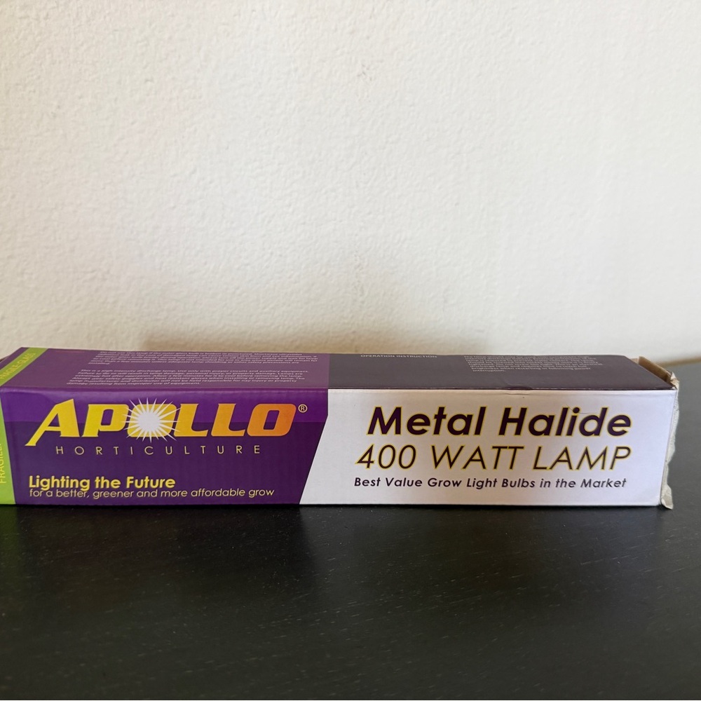 Apollo Horticulture Metal Halide 400 Watt Lamp - 36000 LUMENS